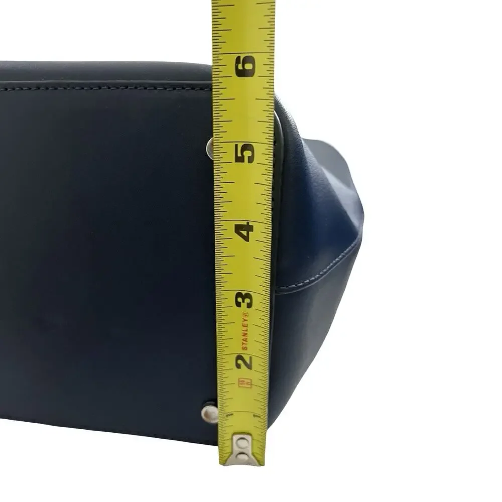 Kate Spade Zibbi Medium Leather‎ Tote Shoulder Bag & Owl Wristlet in Navy Blue